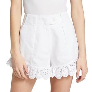 NEW with tags | Something Navy | White Eyelet Linen-Blend Shorts | Size Small
